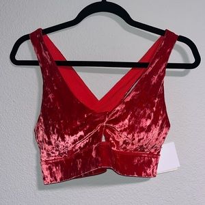 Fabletics Velour Sports Bra M/8 (NWT)